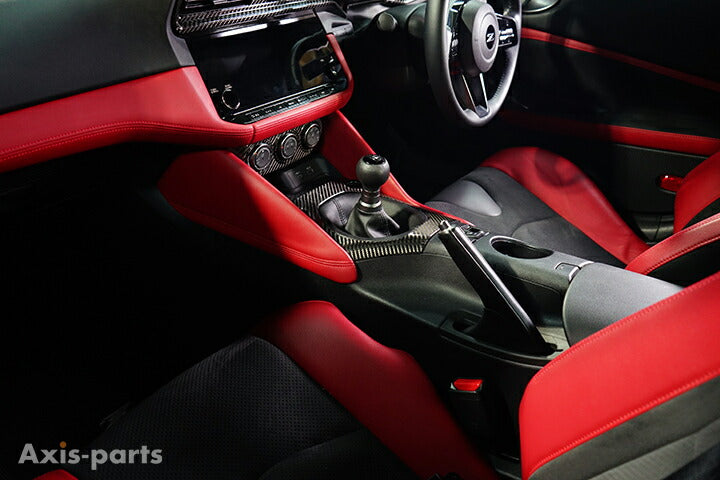 NISSAN FAIRLADY Z【Type:RZ34】Drycarbon shift panel cover 1pcs / st866【for RHD&LHD】