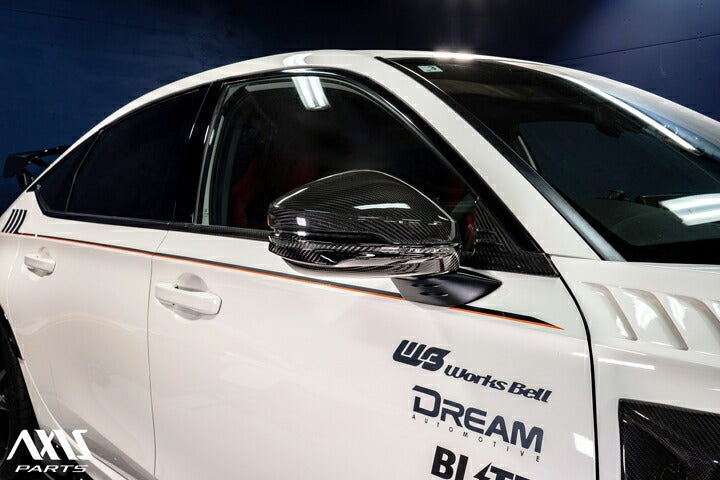 HONDA CIVIC/CIVIC Type R 【Type:FL】Drycarbon lower mirror cover 2pcs/st1132【for RHD&LHD】