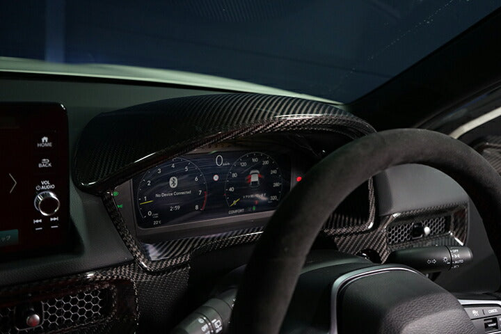 HONDA CIVIC/CIVIC Type R 【Type:FL】Drycarbon Meter hood cover 1pcs /st771usa【for LHD】