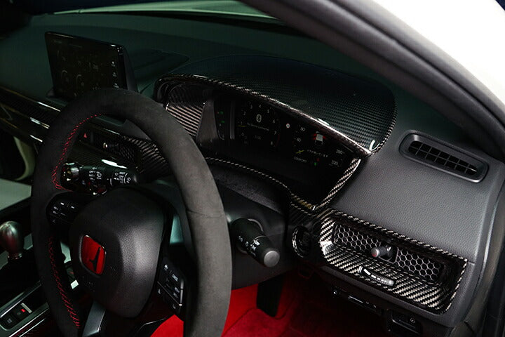 HONDA CIVIC/CIVIC Type R 【Type:FL】Drycarbon Meter hood cover 1pcs /st771usa【for LHD】
