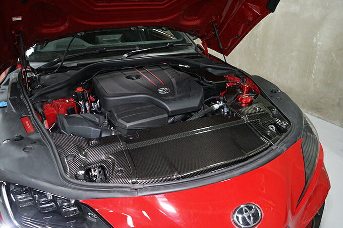 TOYOTA SUPRA 【Type:DB#2】Drycarbon radiator hood cover 3pcs/st631th【for RHD&LHD】