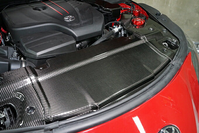 TOYOTA SUPRA 【Type:DB#2】Drycarbon radiator hood cover 3pcs/st631th【for RHD&LHD】