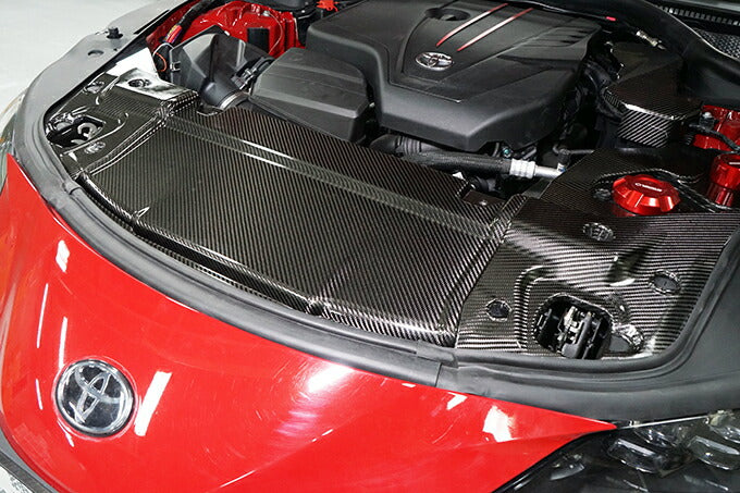 TOYOTA SUPRA 【Type:DB#2】Drycarbon radiator hood cover 3pcs/st631th【for RHD&LHD】
