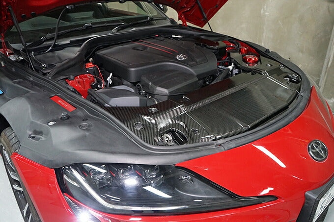 TOYOTA SUPRA 【Type:DB#2】Drycarbon radiator hood cover 3pcs/st631th【for RHD&LHD】