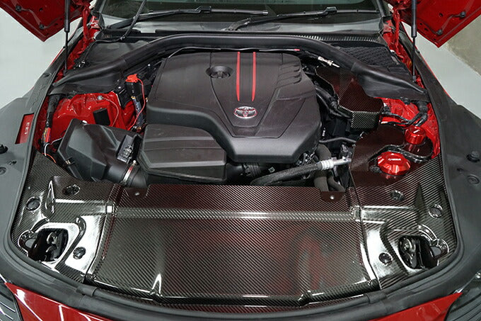 TOYOTA SUPRA 【Type:DB#2】Drycarbon radiator hood cover 3pcs/st631th【for RHD&LHD】