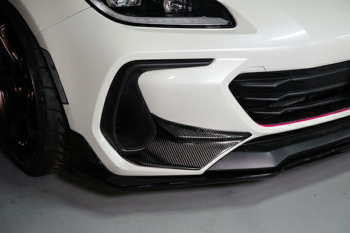 SUBARU BRZ【Type:ZD8】Drycarbon front bumper side cover for vehicles not equipped with accessory liner 2pcs /st748【for RHD&LHD】