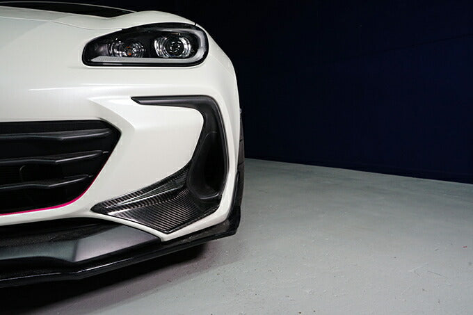SUBARU BRZ【Type:ZD8】Drycarbon front bumper side cover for vehicles not equipped with accessory liner 2pcs /st748【for RHD&LHD】