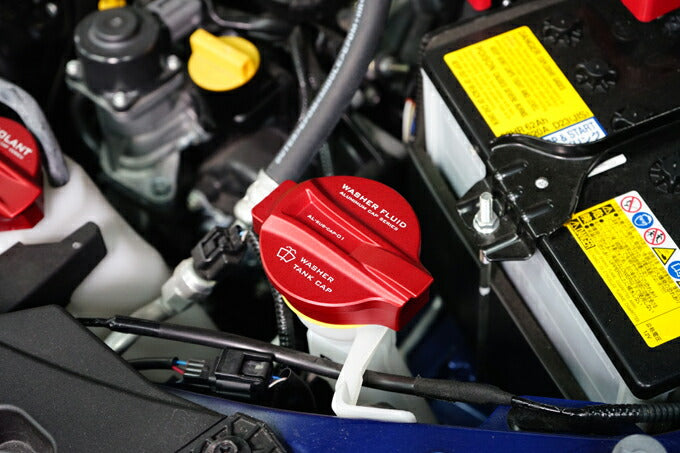 SUBARU FORESTER【Type:SK】Aluminum tank cap cover, set : brake fluid tank, coolant reserve tank, window washer tank 3pcs【for RHD&LHD】
