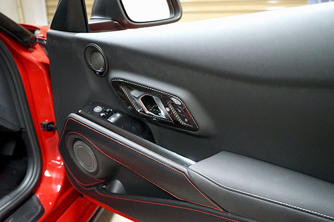 TOYOTA SUPRA【Type:DB#2】Drycarbon door lock panel 2pcs/st537【for LHD】