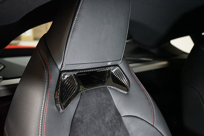 TOYOTA SUPRA【Type:DB#2】Drycarbon front seat headrest garnish 2pcs/st550【for RHD&LHD】