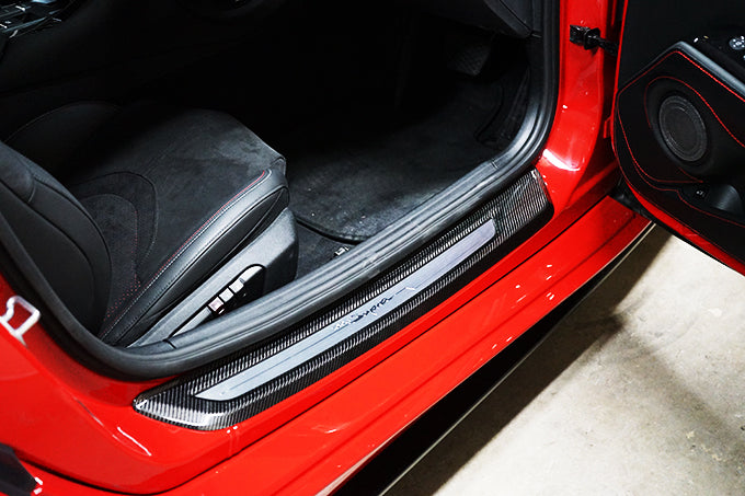 TOYOTA SUPRA【Type:DB#2】Drycarbon inner scuff plate cover 2pcs/st553th【for RHD&LHD】