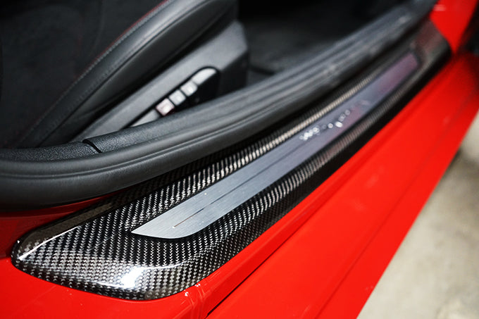 TOYOTA SUPRA【Type:DB#2】Drycarbon inner scuff plate cover 2pcs/st553th【for RHD&LHD】