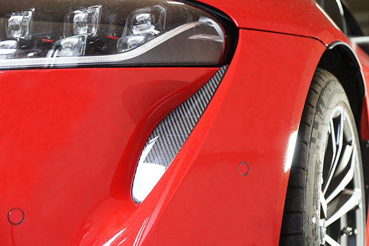 TOYOTA SUPRA【Type:DB#2】Drycarbon front bumper duct cover 2pcs/st555th【for RHD&LHD】