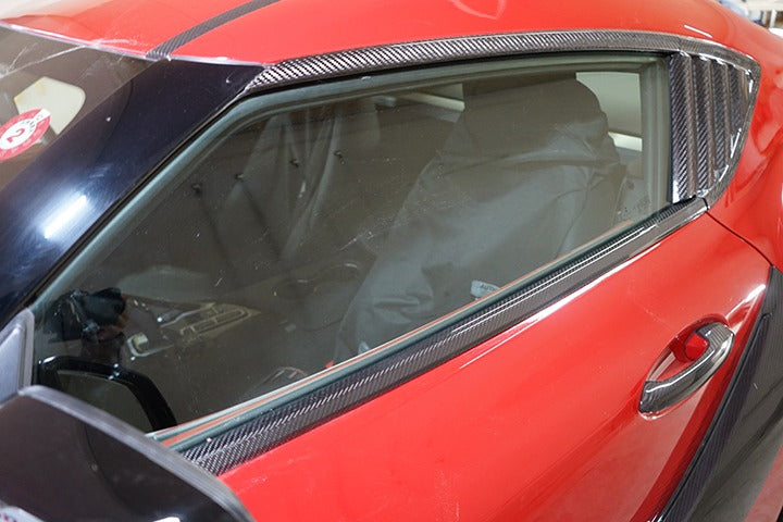 TOYOTA SUPRA【Type:DB#2】Drycarbon window / door molding covers 6pcs/st597【for RHD&LHD】
