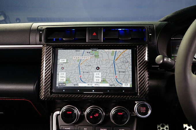 SUBARU BRZ【Type:ZD8】TOYOTA GR86 【Type:ZN8】Drycarbon navigation panel cover 1pcs /st620【for RHD】