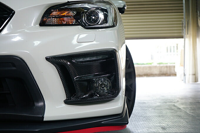 SUBARU WRX STI/S4【Type:VA(D type and after)】Drycarbon Fog Light Covers(Specification with fog lamps) 2pcs /st650【for RHD&LHD】