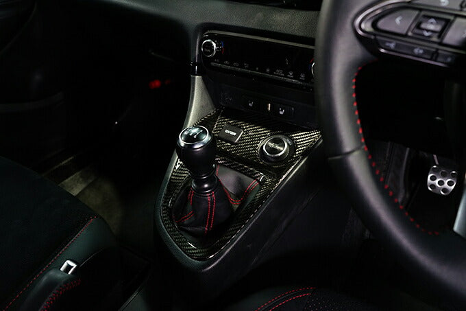 TOYOTA GR YARIS【Type:SERIES 10】Drycarbon shift panel cover for MT/st657【for RHD】