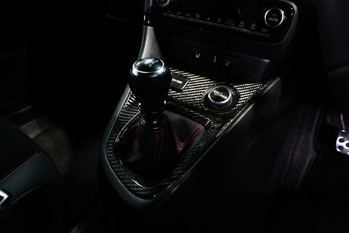 TOYOTA GR YARIS【Type:SERIES 10】Drycarbon shift panel cover for MT/st657【for RHD】