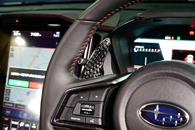 SUBARU WRX S4【Type:VB】Drycarbon paddle shift cover (Full carbon type) 2pcs/st694【for RHD&LHD】