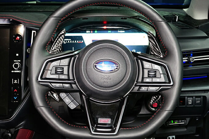 SUBARU WRX S4【Type:VB】Drycarbon paddle shift cover (Full carbon type) 2pcs/st694【for RHD&LHD】