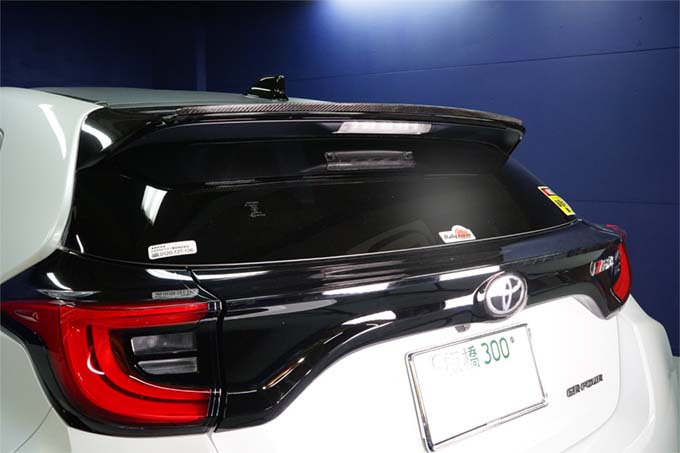 TOYOTA GR YARIS【Type:SERIES 10】Drycarbon rear spoiler extension/st705【for RHD&LHD】