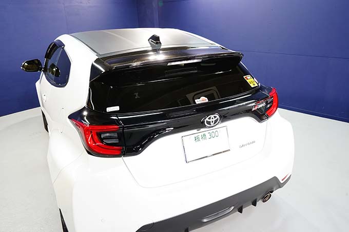 TOYOTA GR YARIS【Type:SERIES 10】Drycarbon rear spoiler extension/st705【for RHD&LHD】
