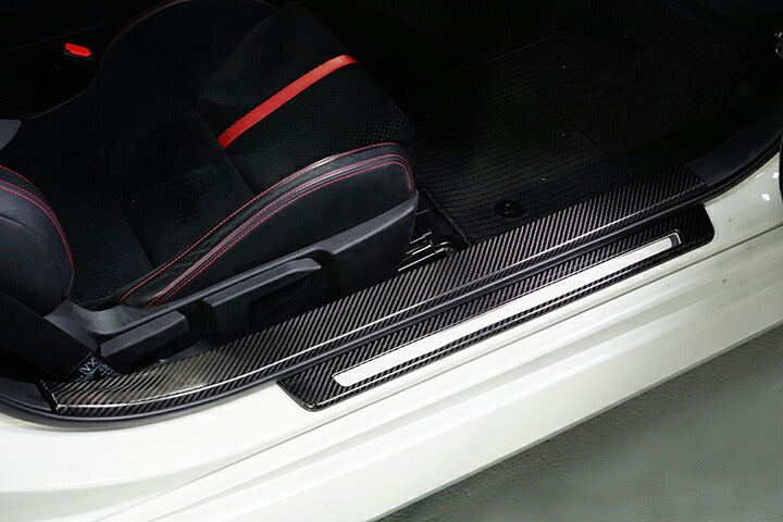 SUBARU BRZ【Type:ZD8】TOYOTA GR86 【Type:ZN8】Drycarbon scuff plate cover 2pcs/st718【for RHD&LHD】
