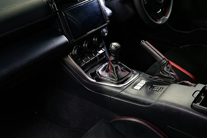 SUBARU BRZ【Type:ZD8】TOYOTA GR86 【Type:ZN8】Drycarbon shift panel cover for AT/st746【for RHD&LHD】