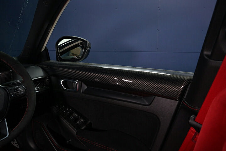 HONDA CIVIC/CIVIC Type R 【Type:FL】Drycarbon Front door trim cover 2pcs /st769【for RHD&LHD】
