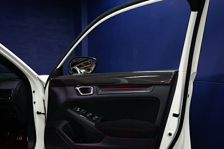 HONDA CIVIC/CIVIC Type R 【Type:FL】Drycarbon Front door trim cover 2pcs /st769【for RHD&LHD】