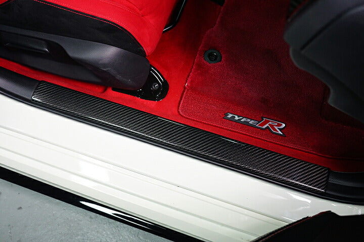 HONDA CIVIC/CIVIC Type R 【Type:FL】Drycarbon Scuff plate cover 2pcs /st789【for RHD&LHD】