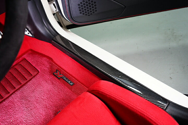 HONDA CIVIC/CIVIC Type R 【Type:FL】Drycarbon Scuff plate cover 2pcs /st789【for RHD&LHD】