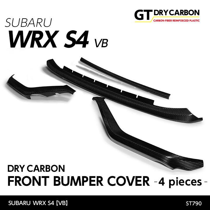 SUBARU WRX S4【Type:VB】Drycarbon front bumper cover 4pcs /st790【for RHD&LHD】