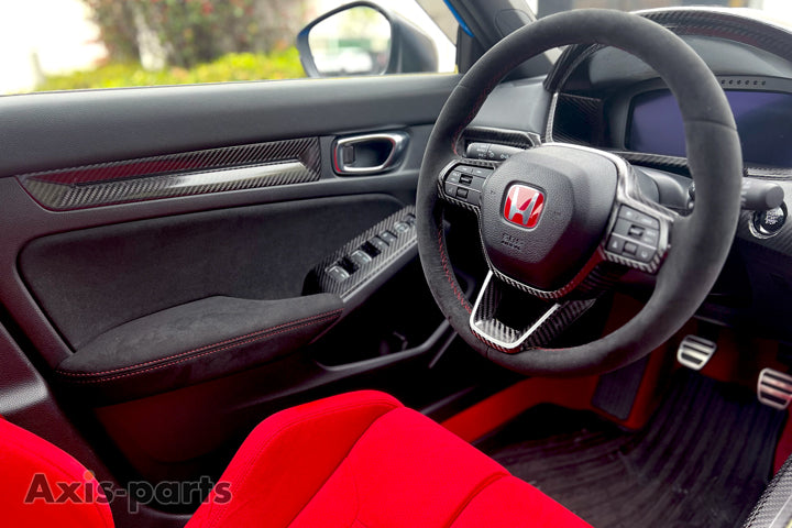 HONDA CIVIC/CIVIC Type R 【Type：FL】Drycarbon steering cover 2pcs /st835【for RHD/LHD】