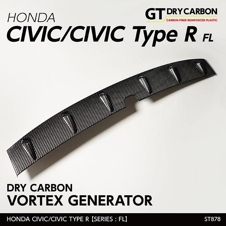 HONDA CIVIC/CIVIC Type R 【Type：FL】Drycarbon vortex generator/st878【for RHD/LHD】