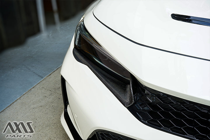 HONDA CIVIC/CIVIC Type R 【Type：FL】Drycarbon headlight garnish 2pcs/st1130【for RHD&LHD】