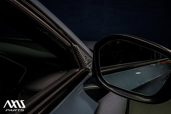 HONDA CIVIC/CIVIC Type R 【Type：FL】Drycarbon Side A-pillar cover 2pcs/st958【for RHD&LHD】