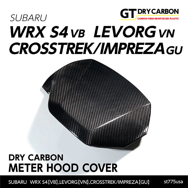 SUBARU WRX S4【Type：VB】LEVORG【Type：VN】CROSSTREK/IMPREZA【Type：GU】Drycarbon  meter hood cover /st775usa【for LHD】