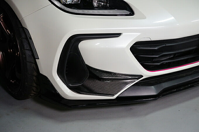 SUBARU BRZ【Type：ZD8】Drycarbon front bumper side cover for vehicles not equipped with accessory liner 2pcs /st748【for RHD&LHD】