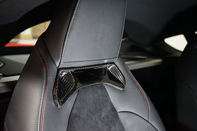 TOYOTA SUPRA【Type：DB#2】Drycarbon  front seat headrest garnish 2pcs/st550【for RHD&LHD】