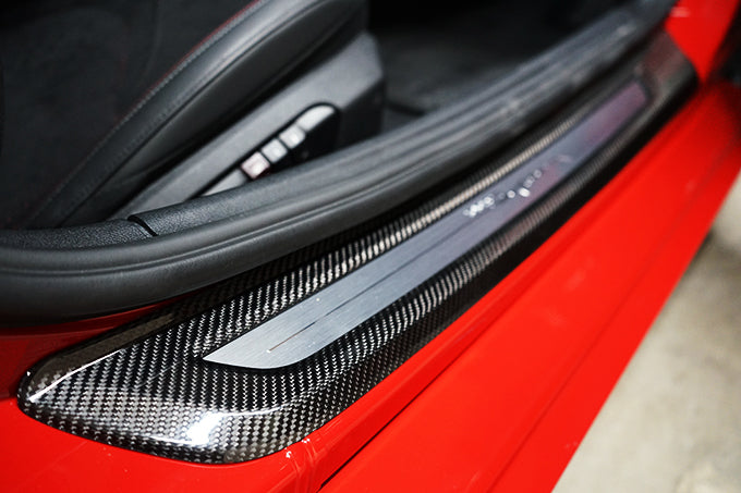 TOYOTA SUPRA【Type：DB#2】Drycarbon inner scuff plate cover 2pcs/st553th【for RHD&LHD】
