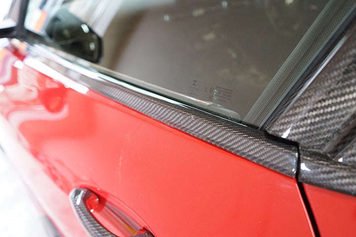 TOYOTA SUPRA【Type：DB#2】Drycarbon  window / door molding covers 6pcs/st597【for RHD&LHD】