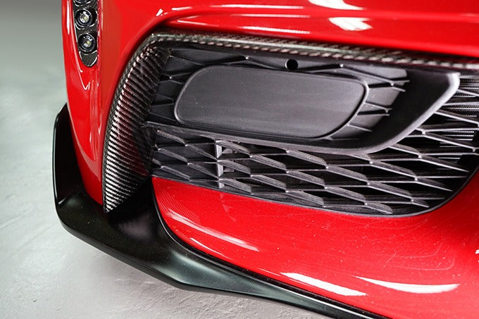 TOYOTA SUPRA【Type：DB#2】Drycarbon front duct upper garnish 2pcs/st678【for RHD&LHD】